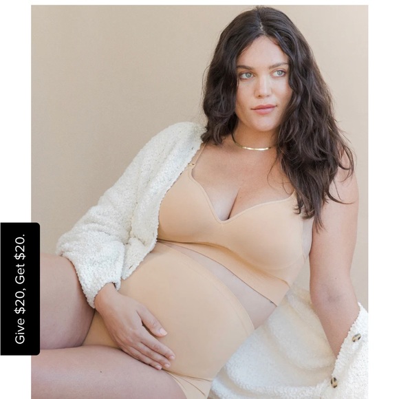 Blanqi: everyday seamless maternity over the belly support boy shorts. - Picture 1 of 10